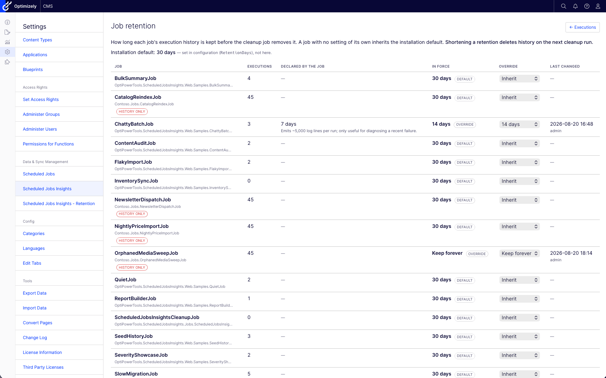 Job Retention overview
